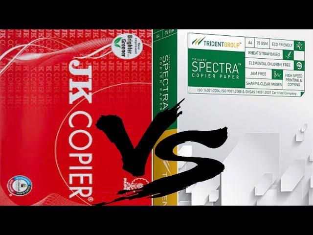 JK Copier V/S TRIDENT Copier Paper|Best A4 Paper For Printing️️How To Calculate Paper Weight/Gsm