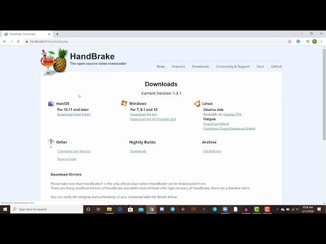 How to Download Handbrake for Windows