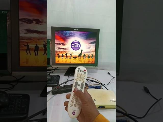 Videocon d2h Set top box Hang problem fix || how to reset videocon set top box by remote ||#Shorts