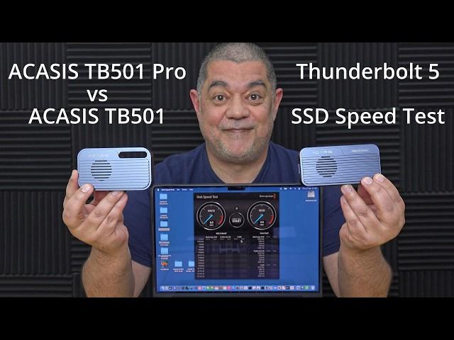 ACASIS TB501 PRO VS ACASIS TB501 Thunderbolt 5 NVMe Enclosure SSD Speed Test With M4 Max MacBook Pro