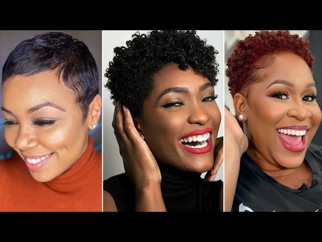 50+ Best Stunning & Gorgeous Short Hairstyles for Black Women 2024~Short Haircut Styles for Women