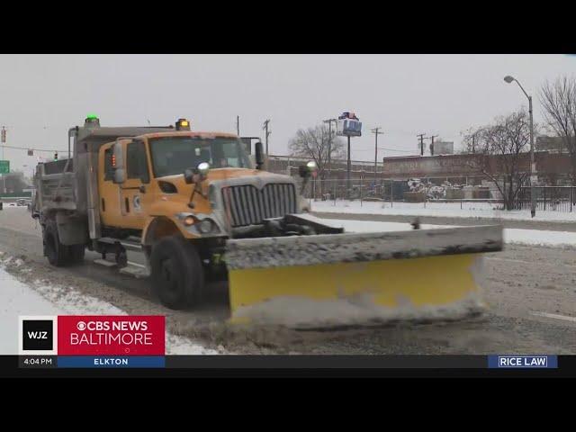 Baltimore City and County dig out from first major snow storm