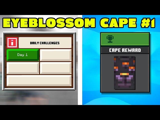 How to Unlock NEW Minecraft Eyeblossom Cape (Bedrock & Java)