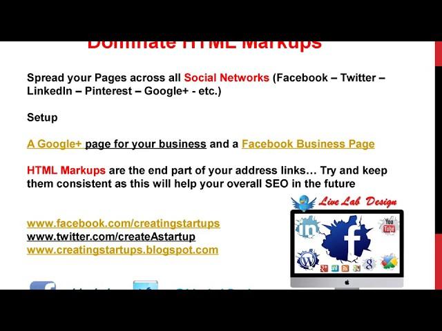 Search Engine Optimization - HTML Markups - Live Lab SEO