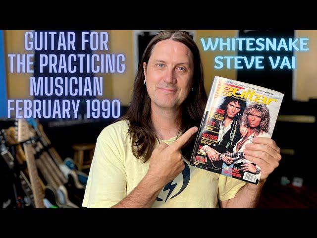 Guitar For The Practicing Musician Read Through February 1990 - Whitesnake and Steve Vai!