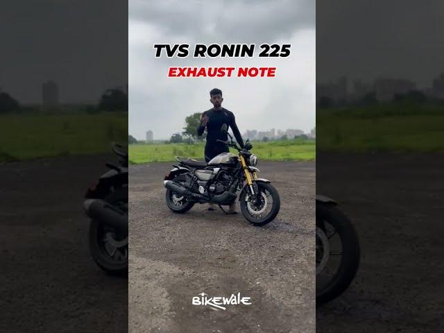 TVS Ronin 225 Exhaust Sound | BikeWale #shorts #tvsronin #tvsronin225