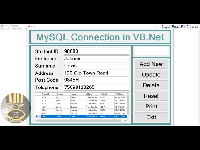 Over View How to Connect MySQL Database in Visual Basic. Net