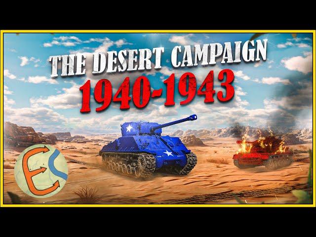 The War in the Desert 1940-1943 mapped