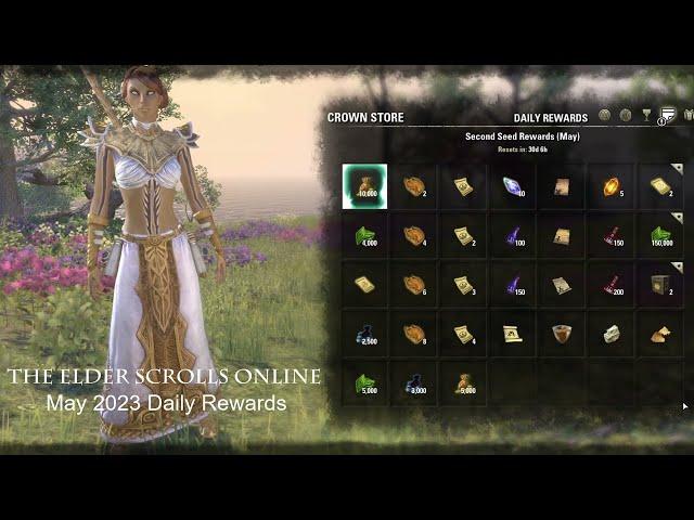 ESO May 2023 Daily Login Rewards