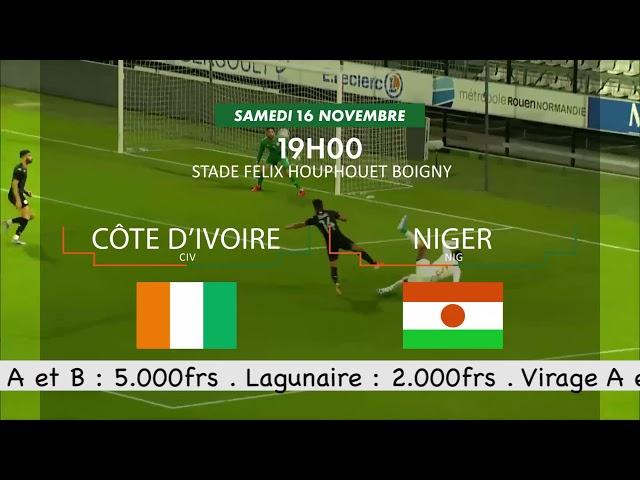 Spot Eliminatoires CAN 2021 (1ère journée) Côte d'ivoire   Niger