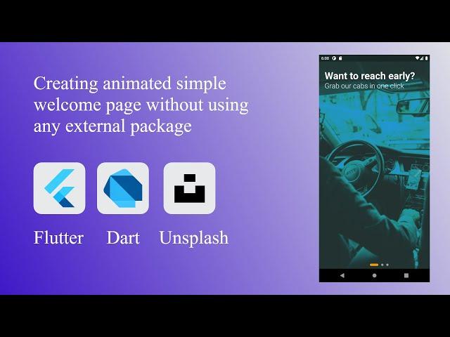 Flutter Class | Welcome Screen | Dart | Tutorial for Beginners | Animation |Tutorial 1