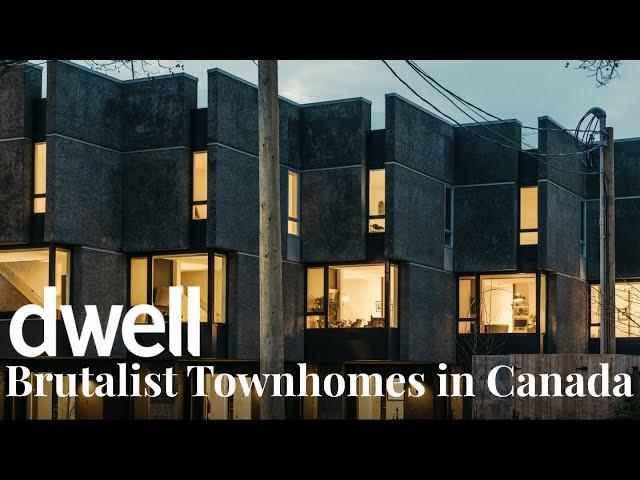 A Group of Brutalist Townhomes Brings a Bit of Relief to a Canadian City’s Overheated Housing Market