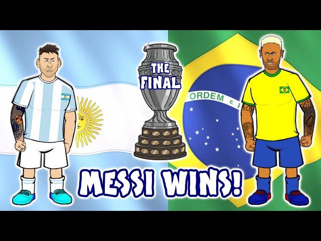 Messi wins Copa America! (HIGHLIGHTS ARGENTINA 1 - 0 BRASIL | COPA AMÉRICA 2021 | 10-07-21)