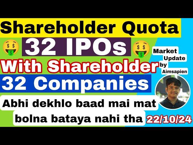 32 Companies which may come with Shareholder Quota | Upcoming IPOs with Shareholder Quota |Aimsapien