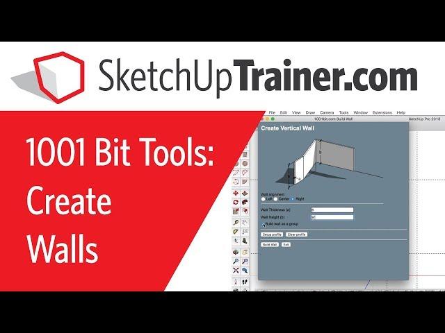 Mastering the 1001 Bit Tools Wall Tool in SketchUp: Complete Tutorial