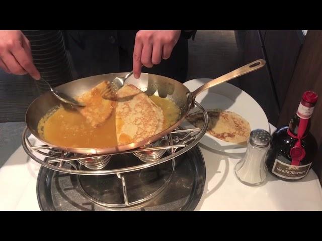 Crêpes Suzette flambées au Grand Marnier - Dessirier