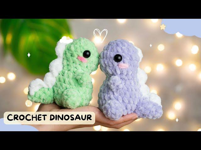 How To Crochet Dinosaur - Easy Crochet Dinosaur - Amigurumi Dino Pattern