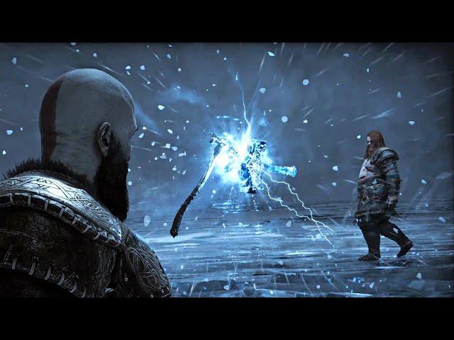 God of War: Ragnarok - Kratos VS Thor No Damage Boss Fight GMGOW