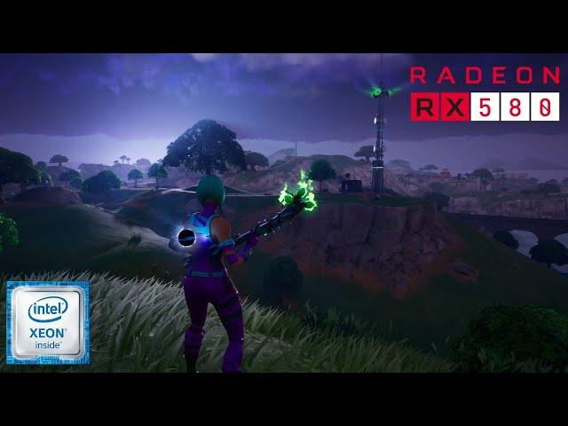 Fortnite Chapter 5 on a $300 PC | Xeon E5 2670 V3 + RX 580 8GB (2048SP) | Low - Medium - High - Epic