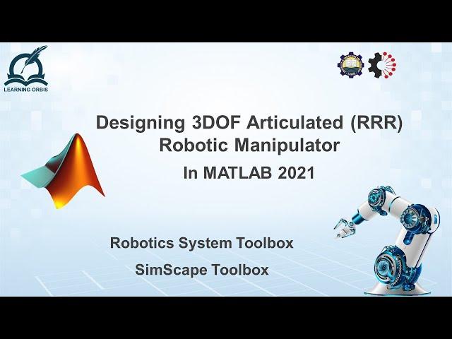 How to Design Articulated Robot (RRR) in MATLAB 2021 | RST | SimScape