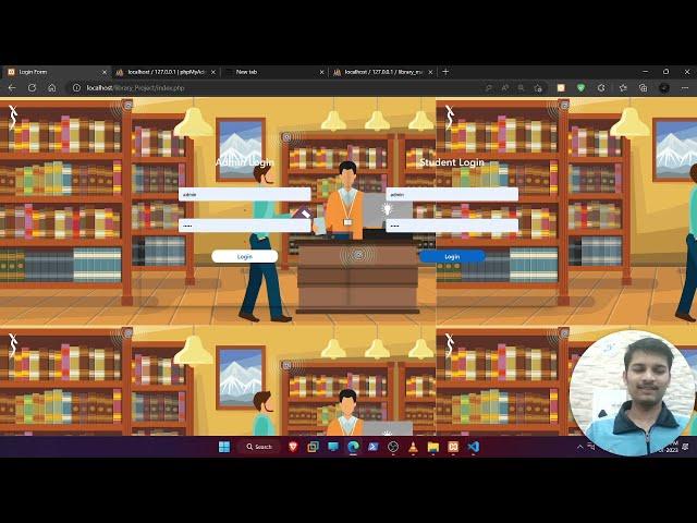 Library Management System in web using php,mysql,html,css with source code on localhost step by step