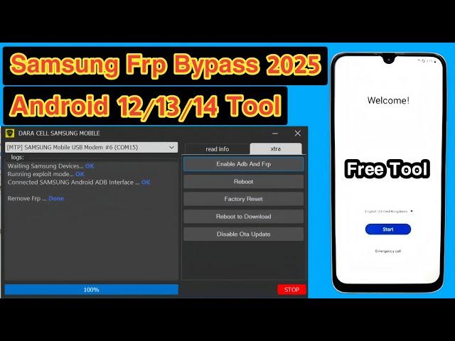 Boom !!! Samsung Galaxy Frp Bypass Without T/P 2025  Android 12-13-14 New Security 100% Solution