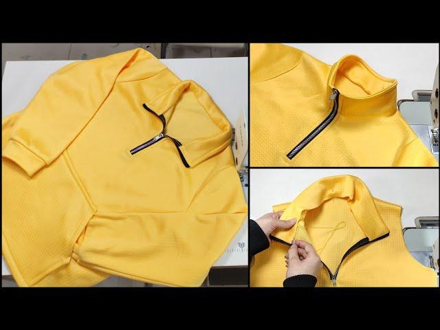 Learning how to cut and sew this hoodie without a pattern in just 15 minutes/for beginners