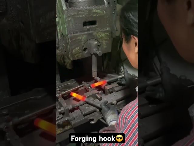 Forging steel hooks fast