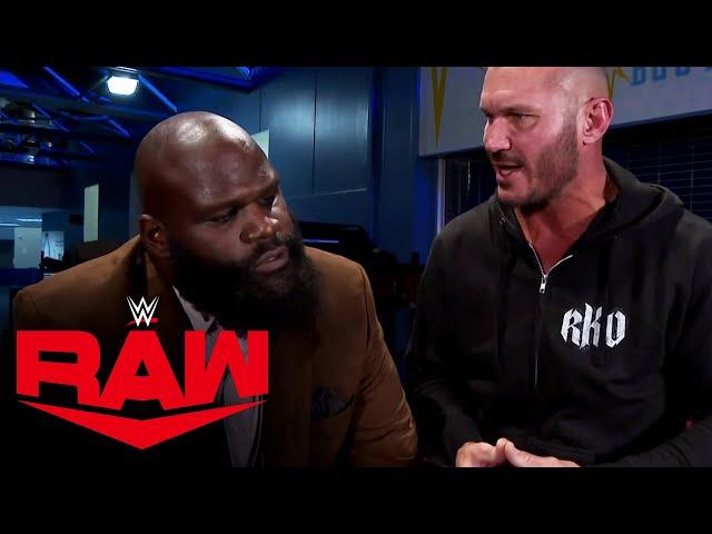 Randy Orton taunts Mark Henry: Raw, Jan. 4, 2021