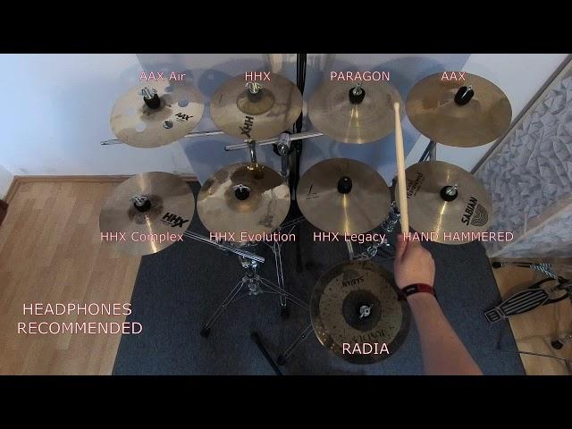 SABIAN 10“ Splash comparison - HHX Complex Evolution Legacy VS AAX AIR PARAGON HH RADIA cymbals