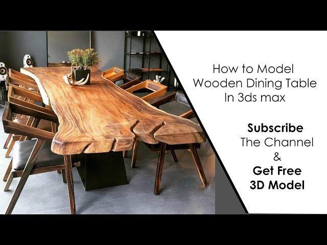 How To Model Wooden Dining Table In 3Ds Max