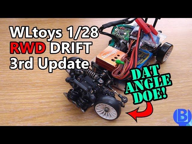 WLtoys K989 1/28 RWD Drift Update 3 - Improving Caster, Steering, Toe Angle & Ackermann
