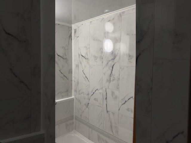 Ремонт ванной комнаты ПВХ панелями #пвхпанели #pvcpanels #недорогойремонт #бюджетныйремонт #bathroom