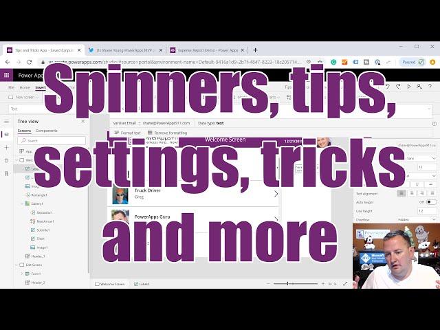 PowerApps Tips and Tricks - Create loading spinners, add comments, make your life easier, and more!