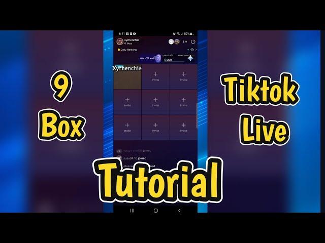 How to go live with 9 boxes on tiktok