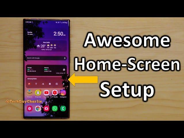 The best Samsung home screen setup (useful widgets and layout ideas)