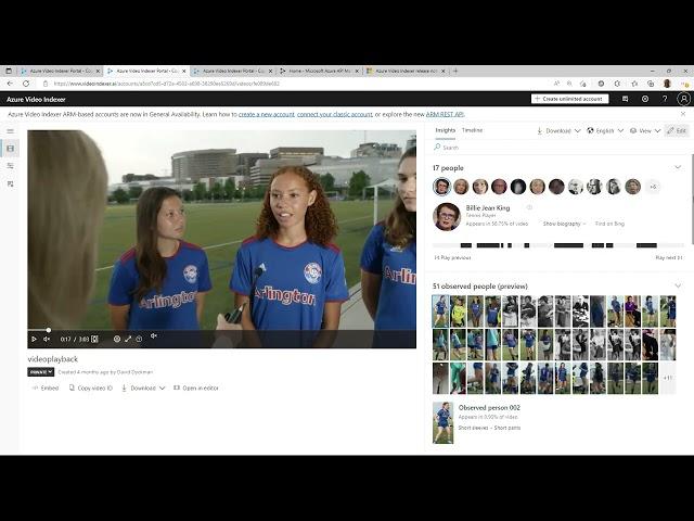 Azure Video Indexer Intro and Demo