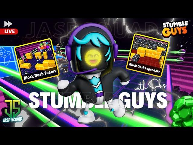 STUMBLE GUYS LIVE | UNLIMITED BLOCK DASH | LIVE STUMBLE GUYS