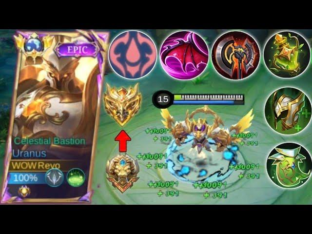 GLOBAL URANUS NEW BUILD FOR UNLI LIFESTEAL HACK | THIS BUILD IS TOTALLY BROKEN - MLBB