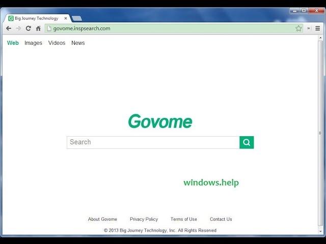 how to remove govome inspsearch.com redirect virus from chrome,firefox,explorer