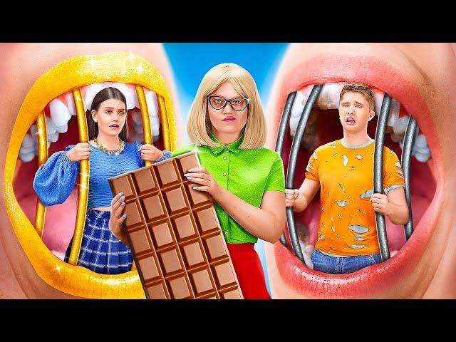CRAZY CHOCOLATE CHALLENGE! 100 Layers Chocolate! Food Hacks by 123 GO! SCHOOL