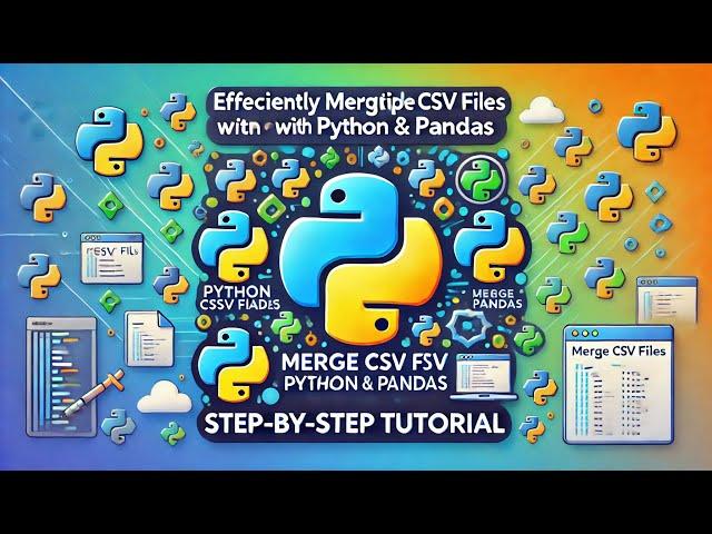 Efficiently Merge Multiple CSV Files into One with Python & Pandas | Step-by-Step Tutorial