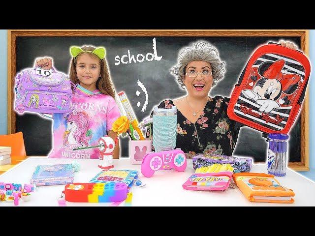 Ruby and Bonnie Mystery Wheel Back to School Supplies Challenge!