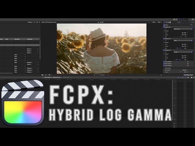 How to Edit HLG in Final Cut Pro X!