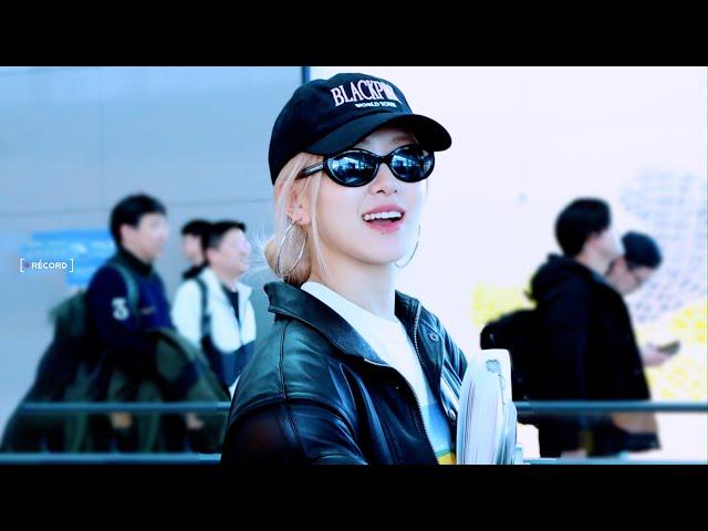 240225 BLACKPINK ROSÉ 블랙핑크 로제 출국 Departure 직캠 (Eng Sub)