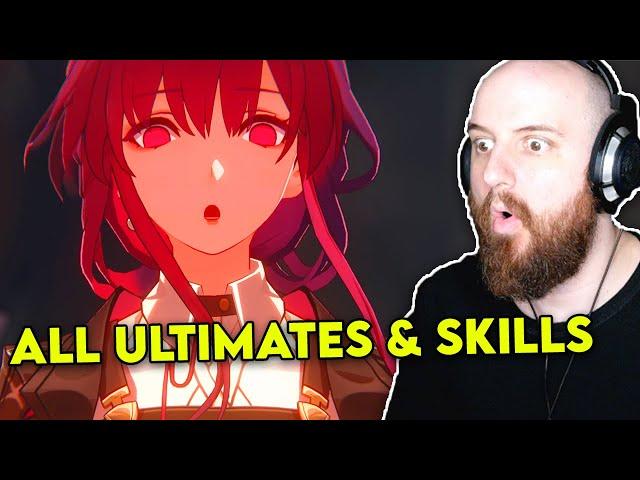 ALL CHARACTER AND SKILLS HONKAI STAR RAIL | Tectone Reacts