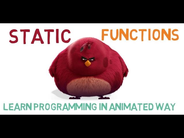 STATIC FUNCTIONS IN C++ - 25