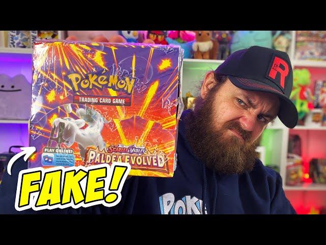 ARE THEY FOOLING YOU? Fake Paldea Evolved Booster Box Opening