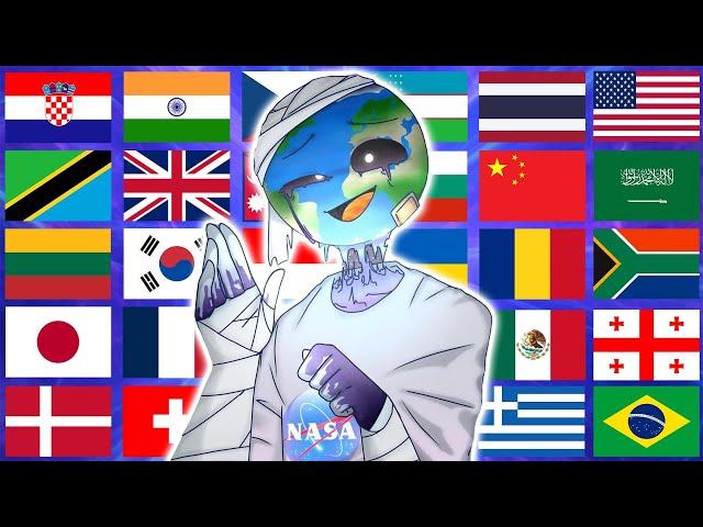 Countryhumans in 70 Languages Meme