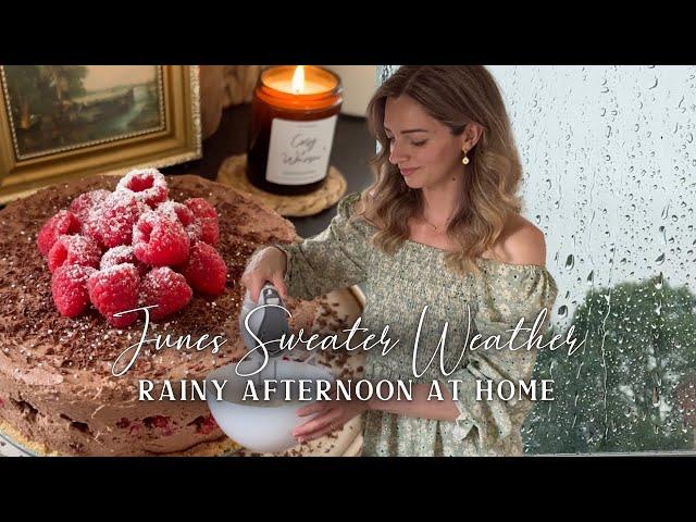 Rainy afternoon at home, no-bake cake & writing | Cosy & Slow Living in the English Countryside vlog